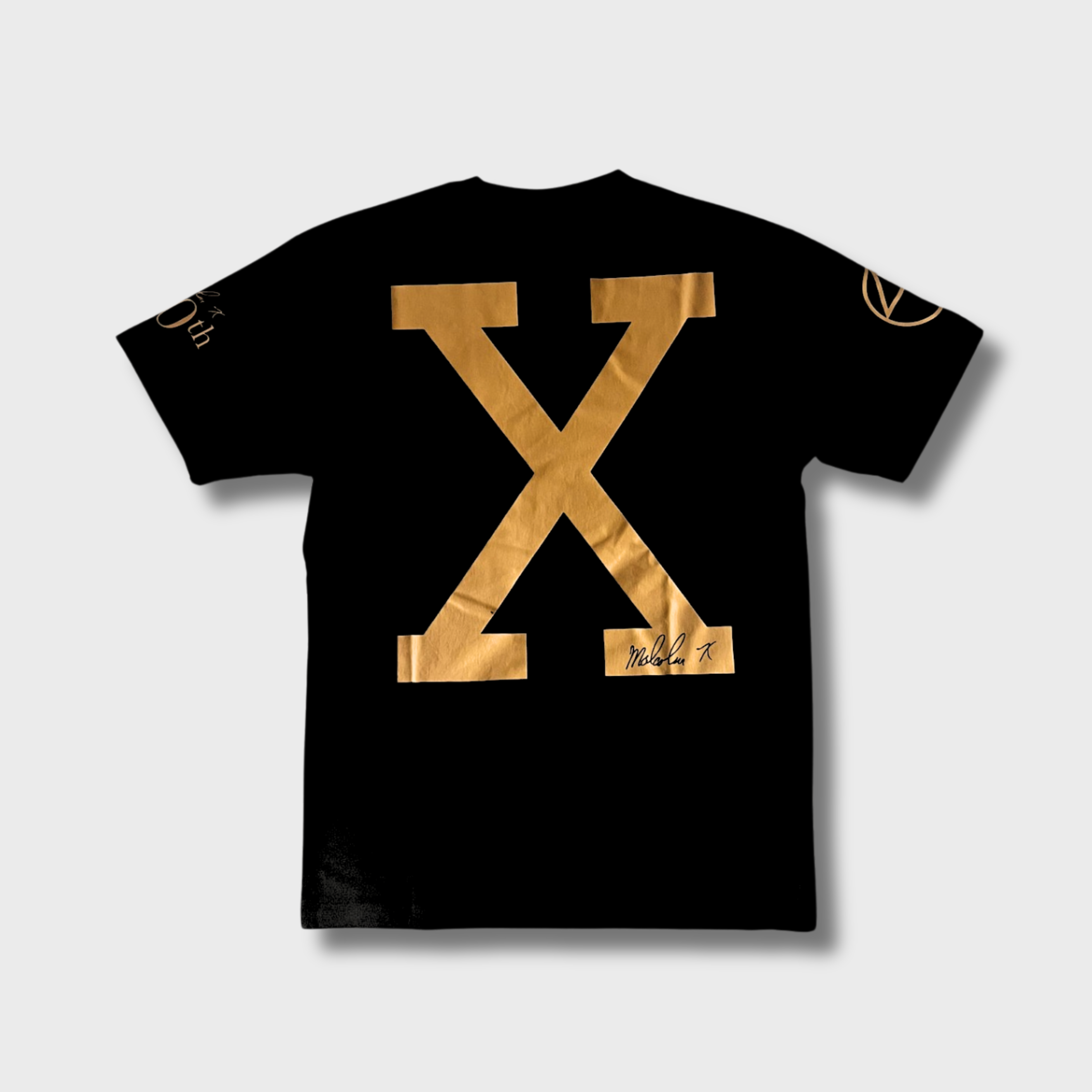 40 Acres Malcolm X Tee ブラック Lサイズ Malcolm X 100th Birthday Black & Gold Tee – Spike Lee's 40