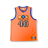 Orange & Blue Skies NYC Subway Inspired Jersey | Official Spike Lee 40 Acres - Orange
