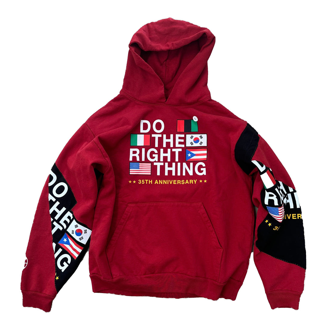 40 Acres x COINTEL Do The Right Thing Hoody - Red – S.J 40 Acres x COINTEL Do The Right Thing Hoody - Red – S.J
