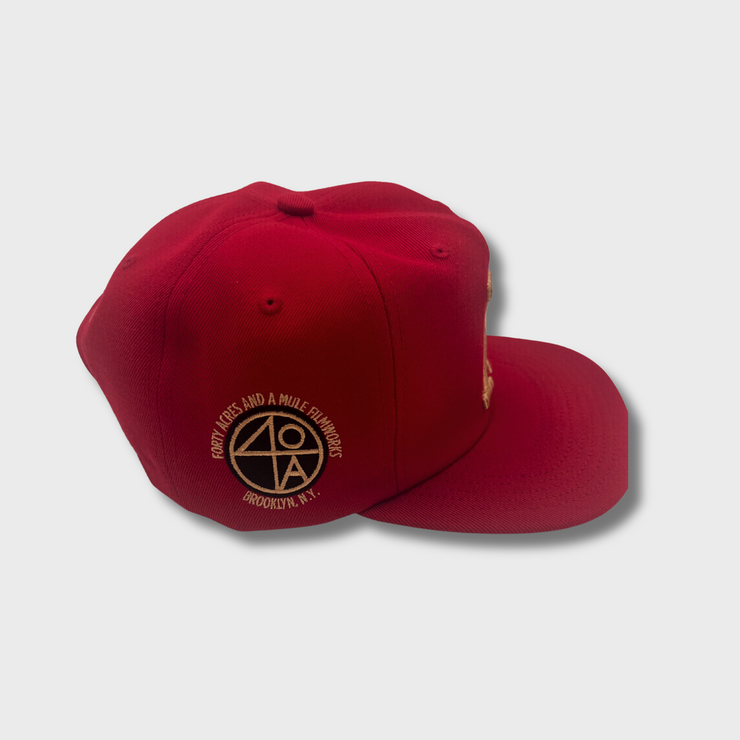 Malcolm X 100th Birthday RED Leather Strapback Hat – Spike Lee's